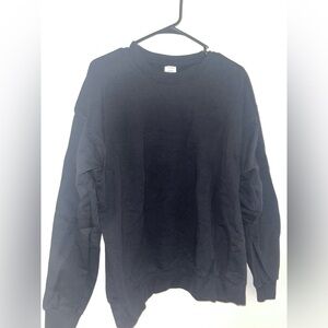 Black Oversized crewneck